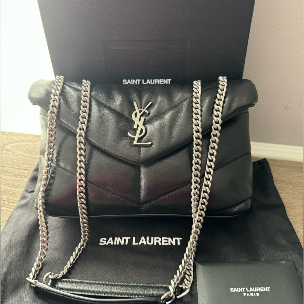Saint Laurent
Lou Puffer Toy YSL Crossbody Bag in Quilted Leather